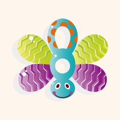 baby toy rattle theme elements N35