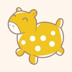 baby toy horse theme elements N4