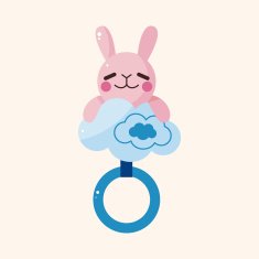 Baby rattle theme elements N64