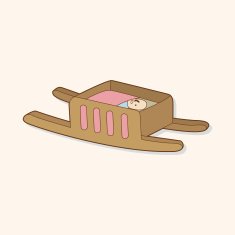 baby bed theme elements N15