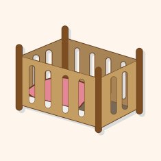 baby bed theme elements N16