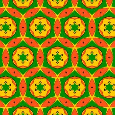 Joyful Sunny spring bright cheerful pattern N34
