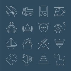 toy line icon set N5