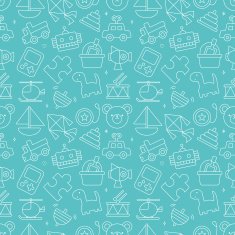 toy line icon pattern set N6