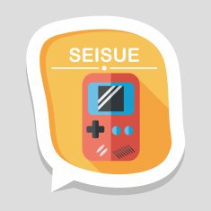 Handheld game flat icon with long shadow eps 10 N11