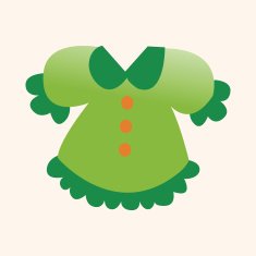 Baby clothes theme elements N78