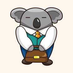 animal worker cartoon theme elements N58