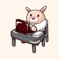 animal worker cartoon theme elements N62