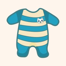 Baby clothes theme elements N84