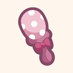 Baby rattle theme elements N75