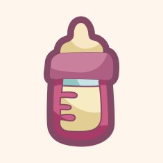 Feeding bottle theme elements N69