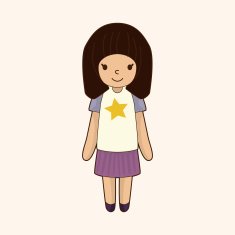 family girl character theme elements N75