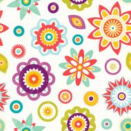 Colorful seamless floral pattern