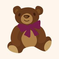 gift theme flat icon elements background eps10 N5