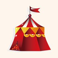 playground circus tent theme elements vector eps N5