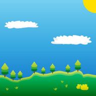 Simple vector landscape