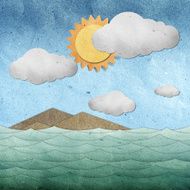 sea and sky recycled paper