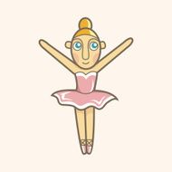 ballet dancer theme elements vector eps N2