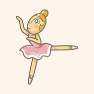 ballet dancer theme elements vector eps N4