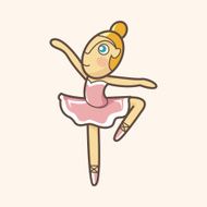 ballet dancer theme elements vector eps N5