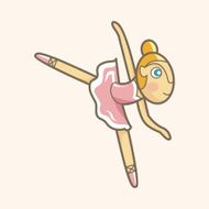 ballet dancer theme elements vector eps N7