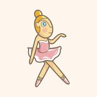 ballet dancer theme elements vector eps N8