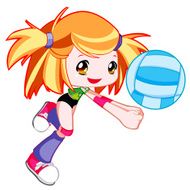 cute volleyball player
