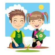 Watering Children