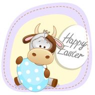 Cow with egg