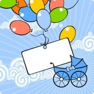 Card for happy parents of a baby boy