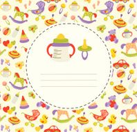 Baby happy birthday greeting card N2
