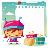 Christmas - little girl and her wishlist