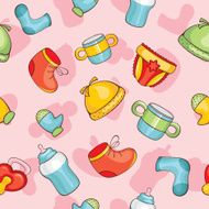Seamless baby background N29