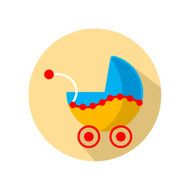 Baby buggy Vector illustration