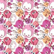 Cute animals seamless