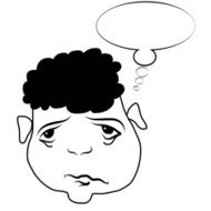 Hand drawing sketch of a person with negative emotions and N4