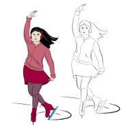 Skating girl