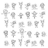 hand drawing cartoon happy kids N7