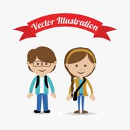 People design over white background vector illustration N2