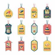 Toy tag flat banner background set eps10 N89