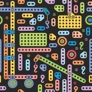 Baby colorful pattern with transport