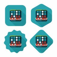 educational toy flat icon with long shadow EPS 10 N8