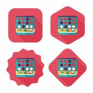 educational toy flat icon with long shadow EPS 10 N9