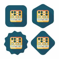 educational toy flat icon with long shadow EPS 10 N10