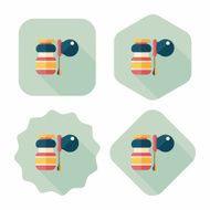 bubbles flat icon with long shadow eps10 N10