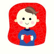 Valentine`s Day boy