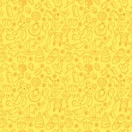 Kids and toys pattern N4