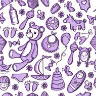 Kids and toys pattern N5