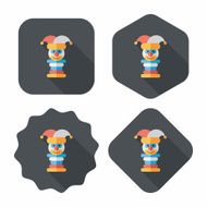 Pyramid toy flat icon with long shadow eps10 N64