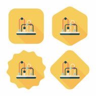 educational toy flat icon with long shadow eps10 N19